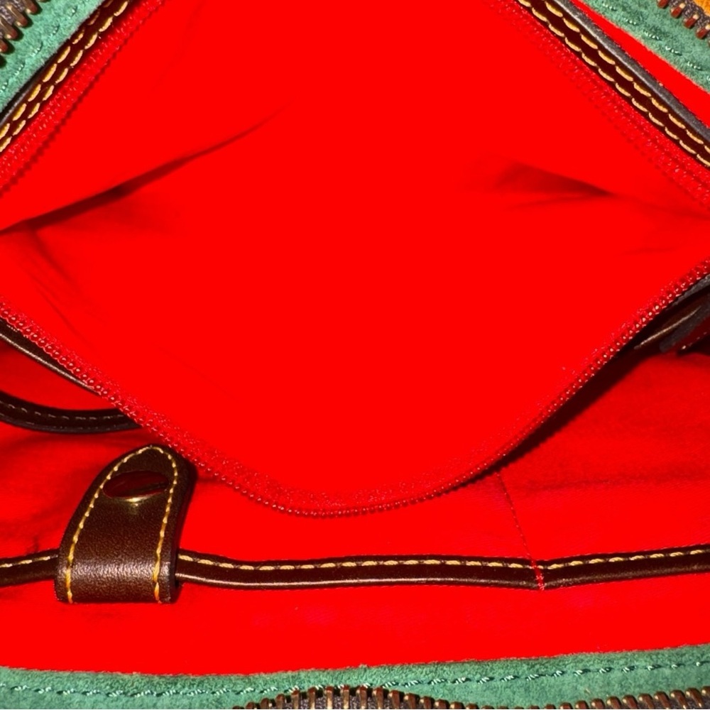 Dooney & Bourke Vintage Florentine Ostrich Medium Satchel in Cognac Brown w/ COA - Picture 10 of 13